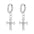 Wholesale Stainless steel cross pendant earrings  18K earrings