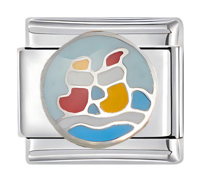 Wholesale Italian Charm Bracelet 9mm DIY Splicing Cartoon Creative Pattern Stainless Steel Composable Bracelet