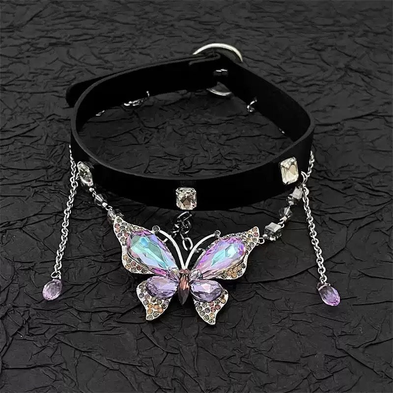 Wholesale Purple Butterfly Necklace