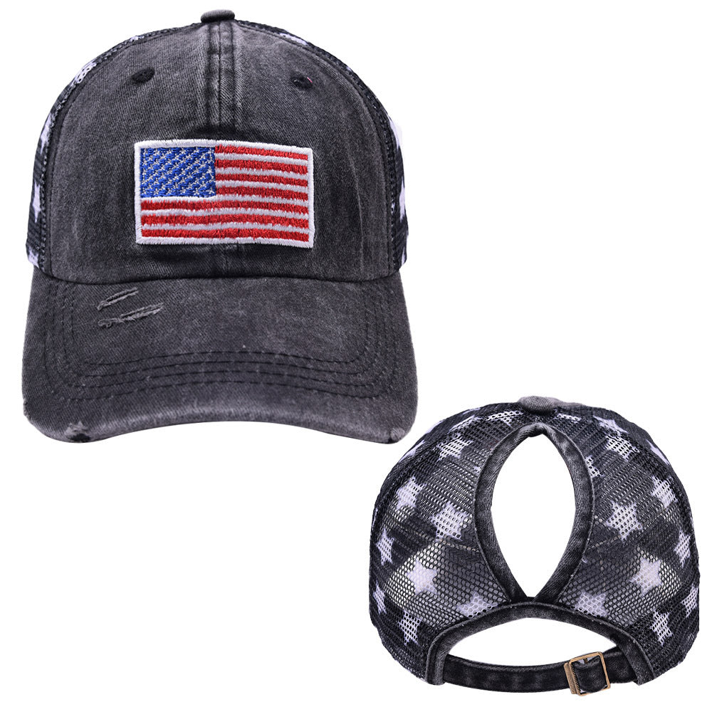 Wholesale American Independence Day USA Baseball Cap Flag Five-Pointed Star Hat ACC-HT-BaiZuzu002