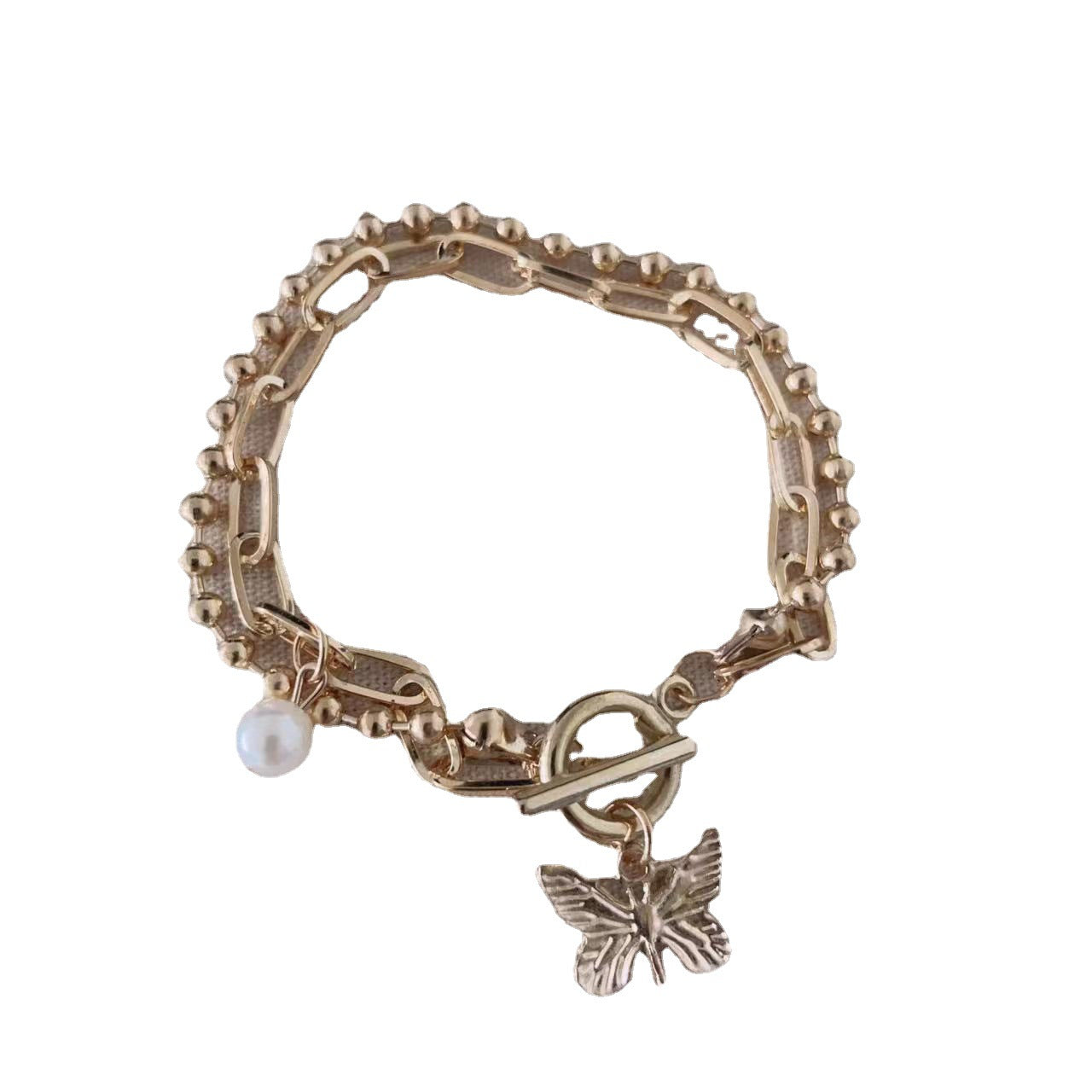 Wholesale Gold Alloy OT Buckle Pendant Bracelet Women' s Animal Zodiac Fashion Jewelry Accessory