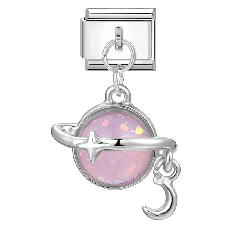 Wholesale Italian Charm Bracelet 9mm DIY Splicing Creative Pendant Stainless Steel Composable Bracelet