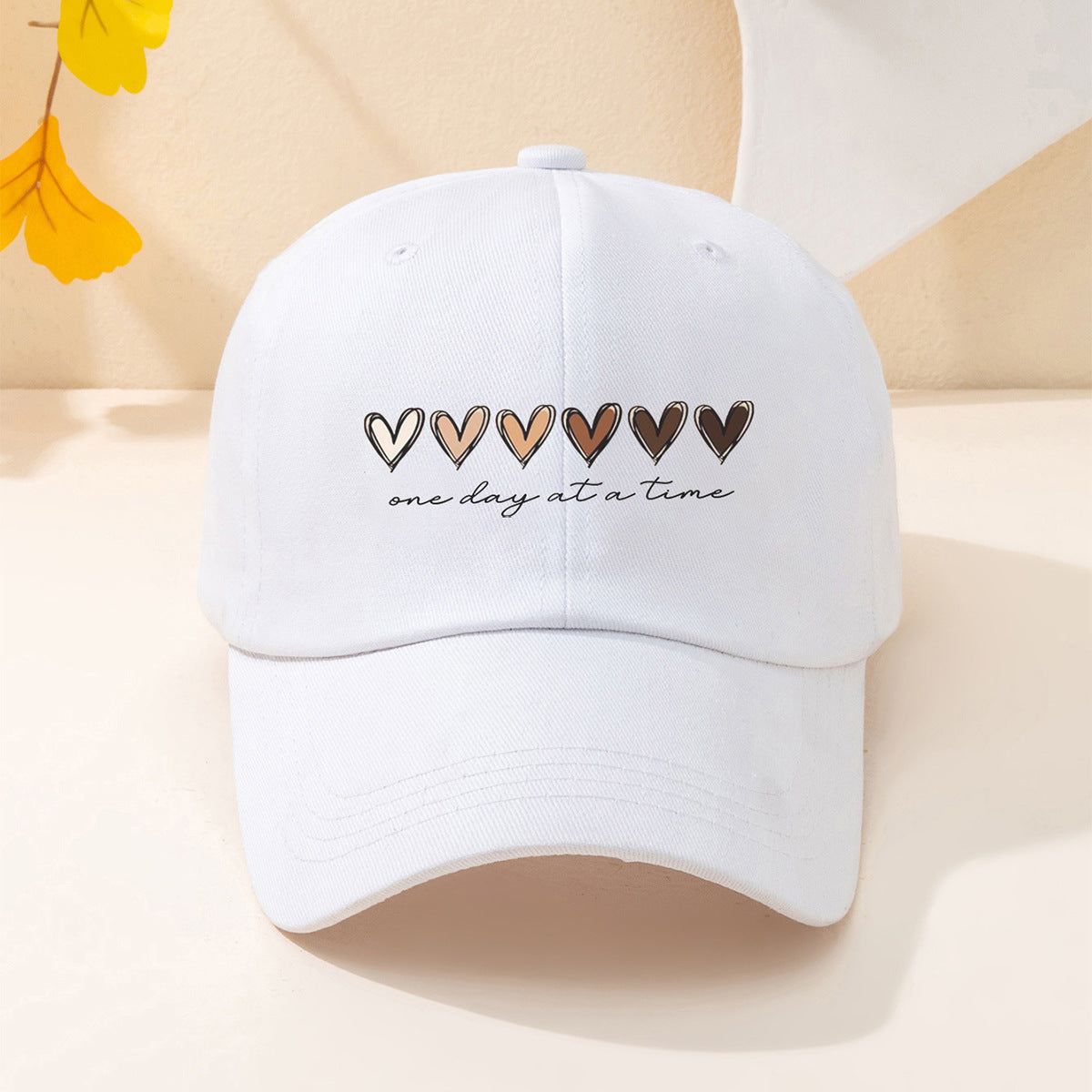 Wholesale Printed Love Gradient English Letters Versatile Sun Visor Baseball Cap Hat ACC-HT-TangQiu012