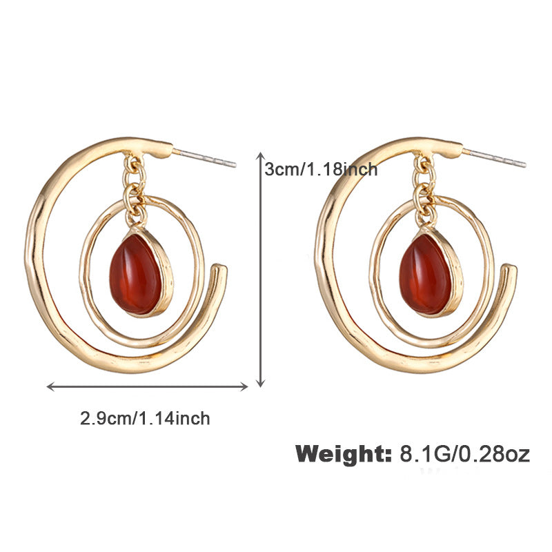 Wholesale Light Luxury Colorful Earrings ACC-ES-KJ005