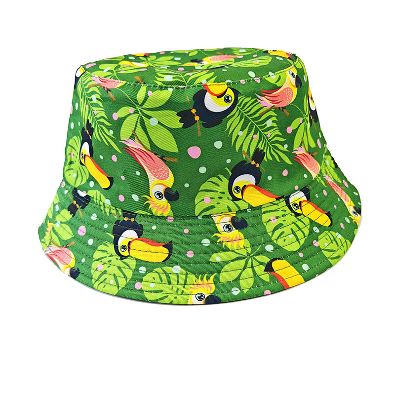 Wholesale Happy Birthday Printed Bucket Hat for Outdoor Sun Protection Fashion Accessory