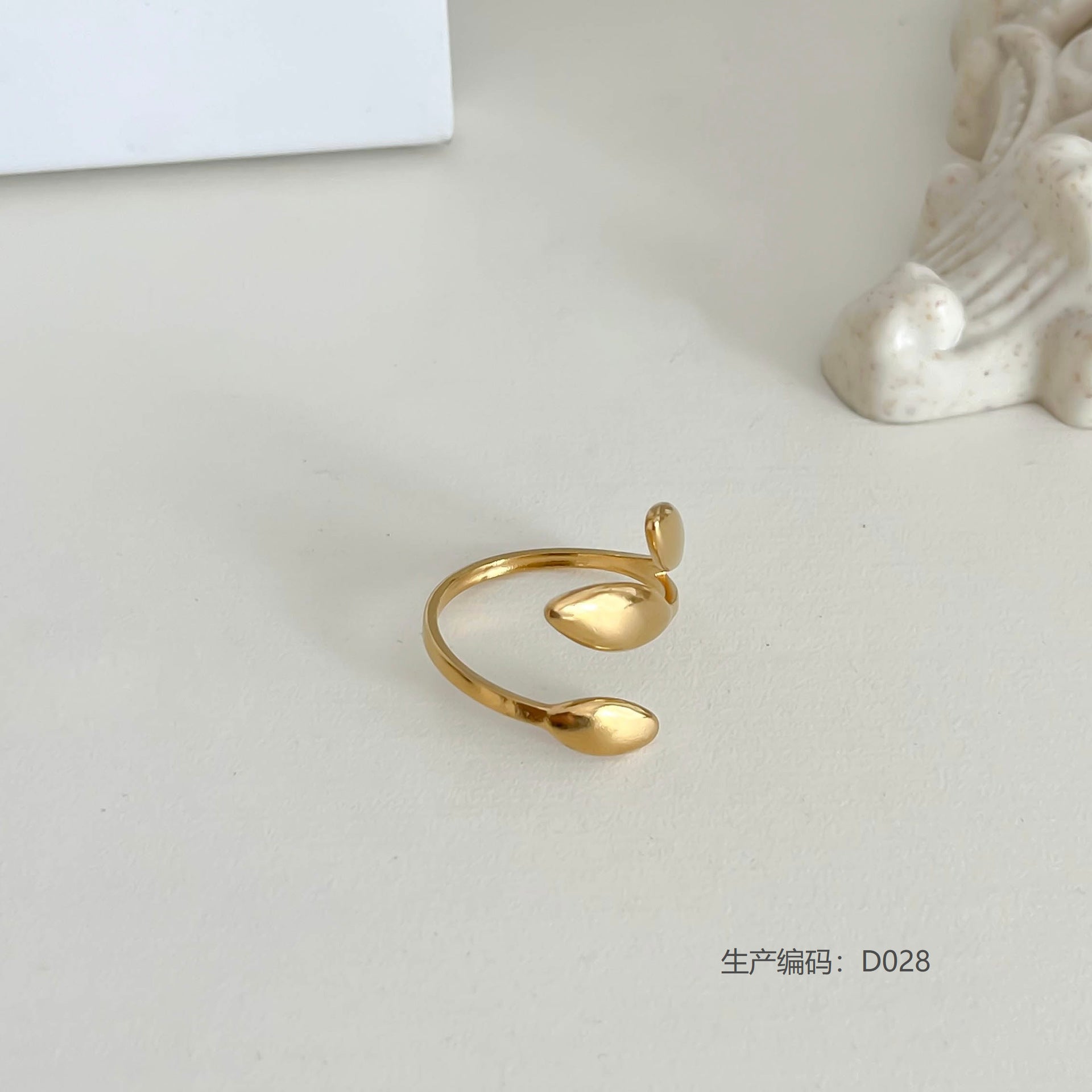 Wholesale Geometric Stainless Steel Ring,  Electroplated,  Boutique Resale Jewelry Accessory