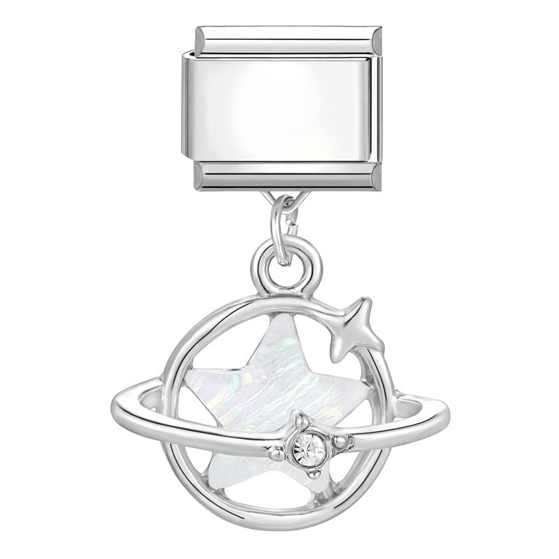 Wholesale 2PCS 9mm Italian Charm Starter Bracelets DIY Pendant Stainless Steel Composable Bracelet