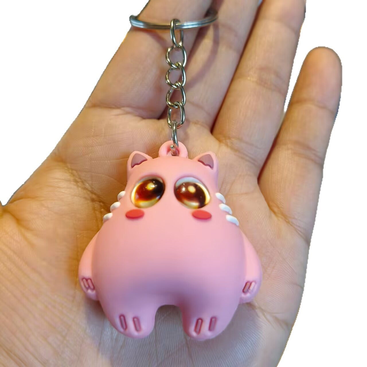 Wholesale Silicone Cat Coin Purse Keychain - Big-Eyed Cute Design for Girls,  Couple Gift Car Key Accessory