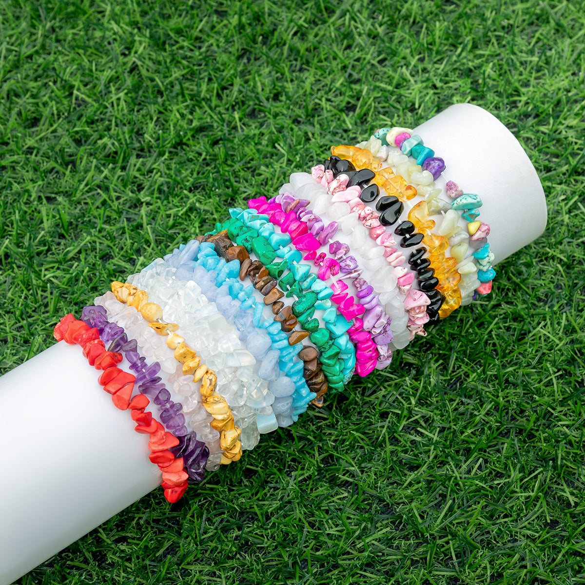 Wholesale Boho Gravel Stretch Bracelet Bohemian ACC-BT-DN002