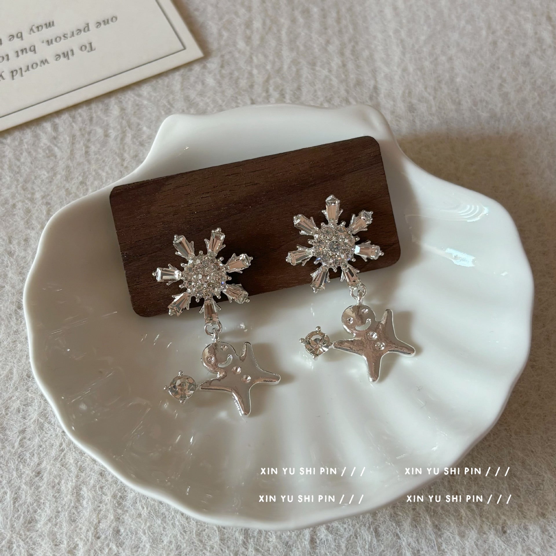 Wholesale Christmas Snowflake Gingerbread Man Smart Earrings Cute Exquisite  Earrings