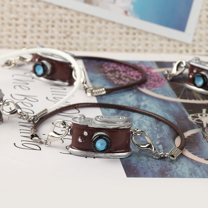 Wholesale Cute cartoon camera keychain pendant doll accessories