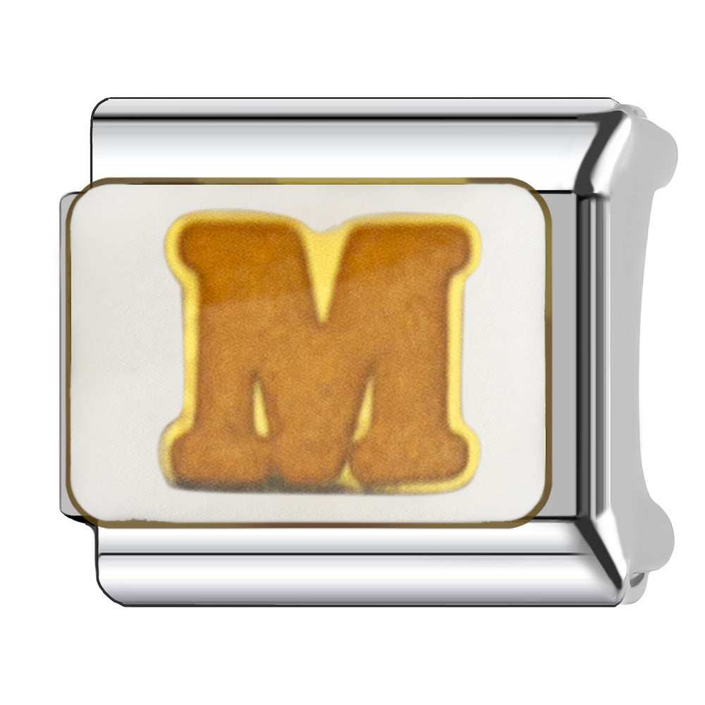 Wholesale  Italian Charm Bracelet 9mm DIY heart Creative Stainless Steel Composable Bracelet