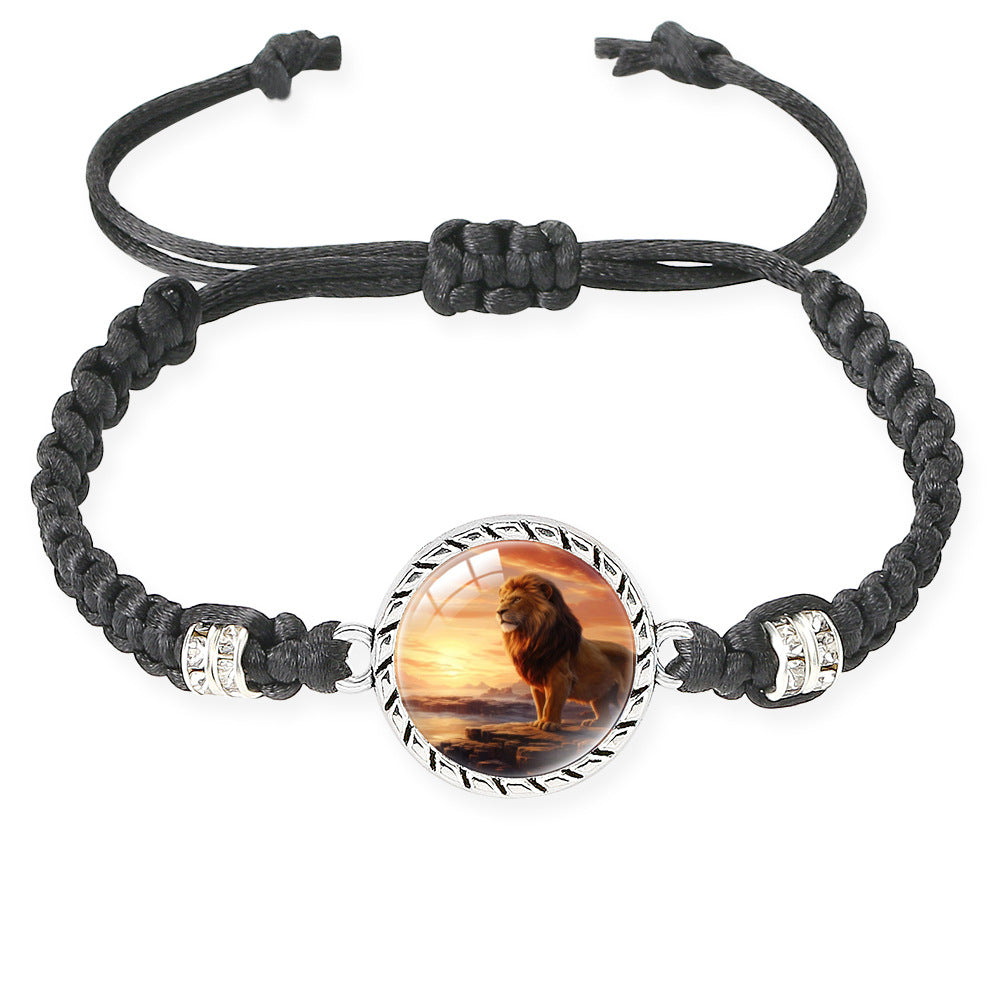 Wholesale Lion braid adjustable bracelet