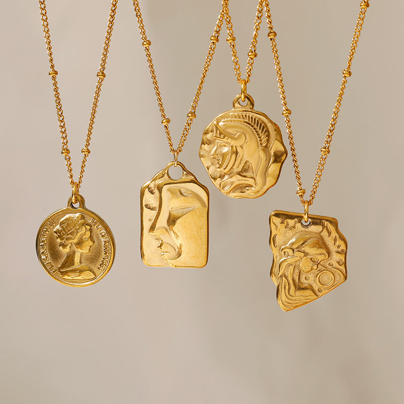 Wholesale  Stainless Steel Plated 18k Color Necklace