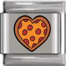 Wholesale Italian Charm Bracelet 9mm DIY Splicing Romantic Heart Shape Shiny Letterhead Stainless Steel Composable Bracelet