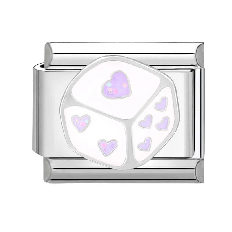 Wholesale Italian Charm Bracelet 9mm DIY Splicing Cute Creative Titanium Steel  Composable Bracelet