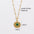 Wholesale  Stainless steel Colorful Facet Natural Stone Light Luxury Women's Necklace