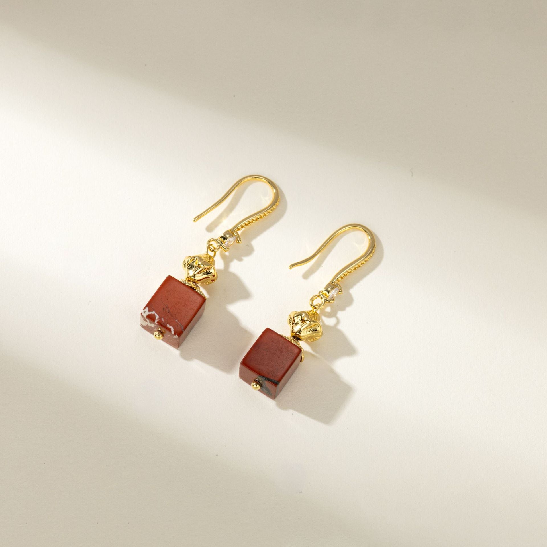 Wholesale  Red Square Chinese Earrings