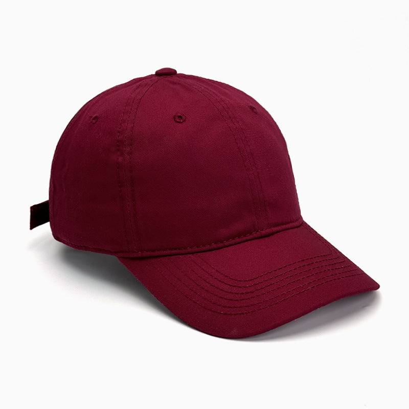 Wholesale  cotton deepened increase cap soft top curved eaves light plate baseball cap