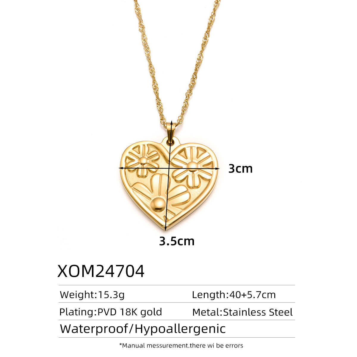 Wholesale Titanium steel non-fading high-end clavicle chain