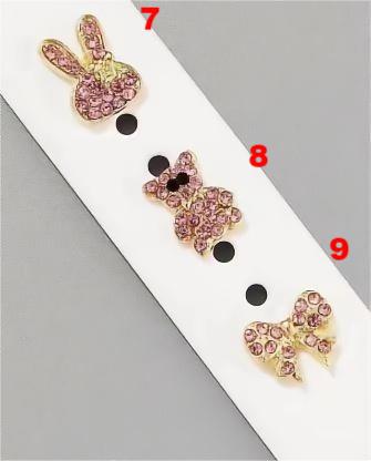 Wholesale Astronaut Bear Decorative Cartoon Pins Suitable for Smartwatch Silicone Strap Accessories Factory In-Stock Dropshipping