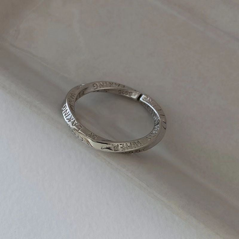 Wholesale Silver Color Ring Three-piece Set Simple Elegant All-match Finger Ring