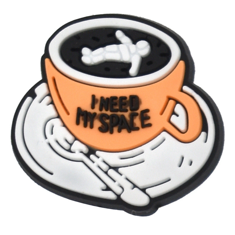 Wholesale Random 100pcs Coffee Series Shoes Accessories Shoes Charms