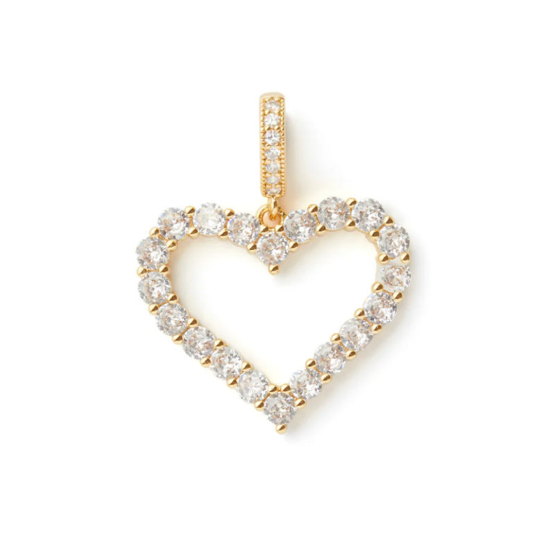 Wholesale Game console dragon heart five-pointed star zircon necklace