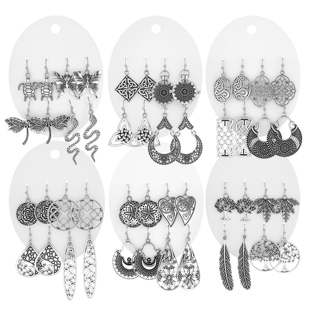 Wholesale Trendy Minimalist Earrings with a High-End Feel,  Vintage Ethnic Style,  Simple and Exquisite Versatile Earrings Wholesale Yiwu