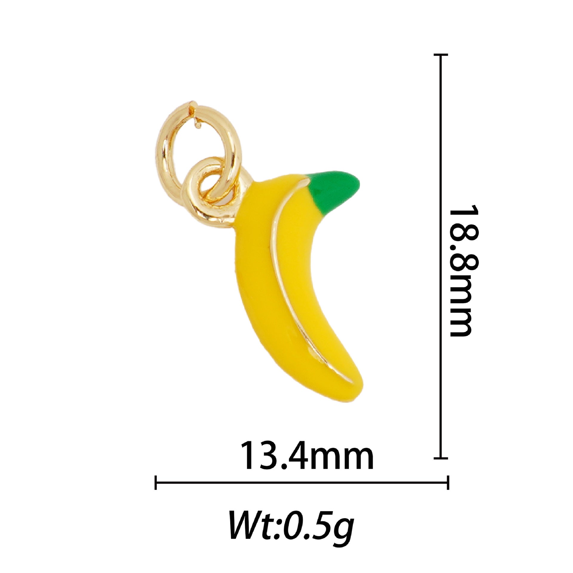 Wholesale 10pcs Cute 18k Copper Fruit DIY Necklace Pendant