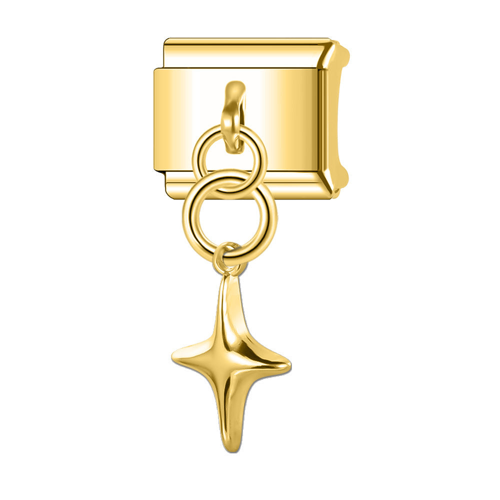 Wholesale Italian Charm Bracelet 9mm DIY Splicing Pendant Stainless Steel Composable Bracelet