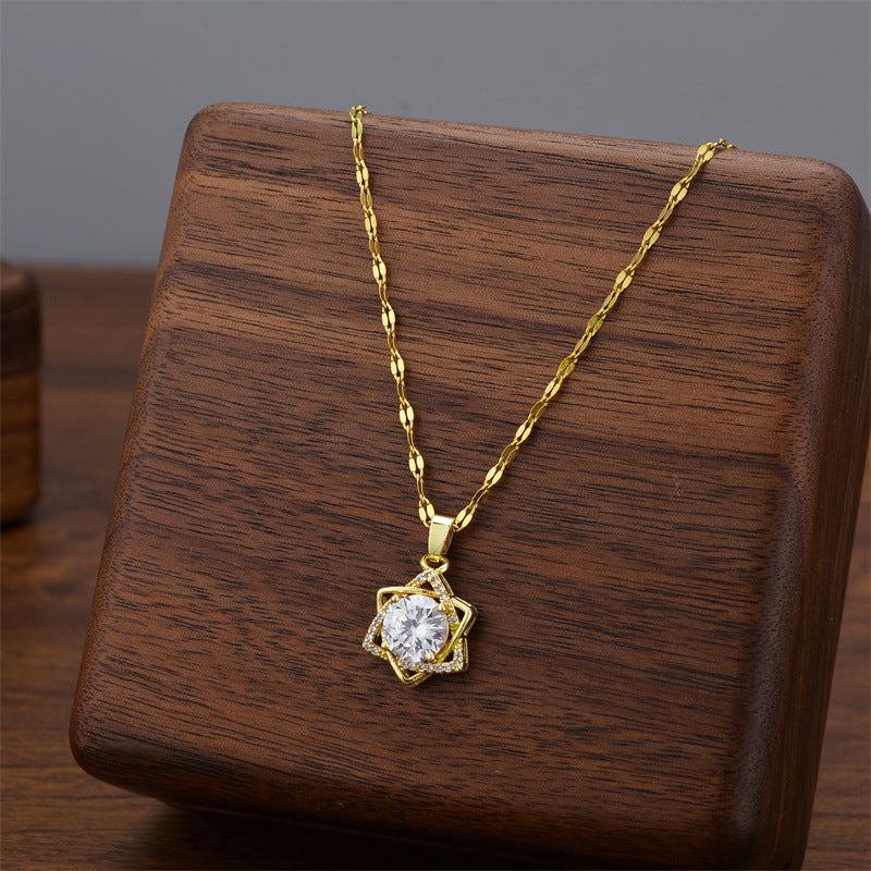 Wholesale Titanium Steel Luxury Necklace ACC-NE-Quanx001