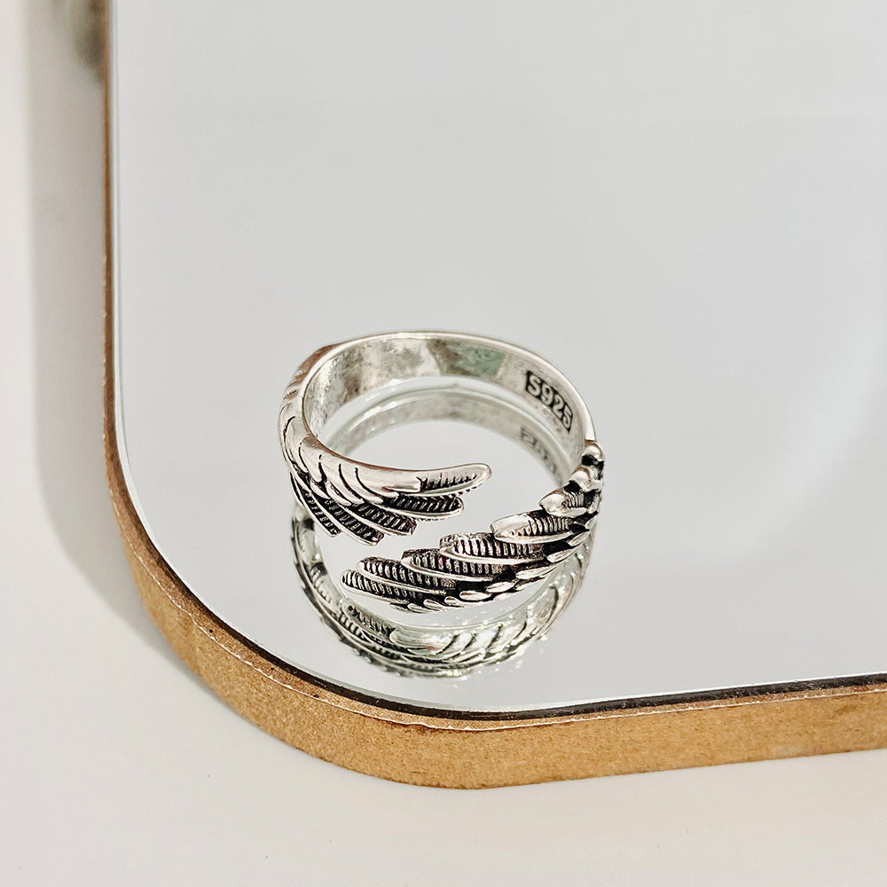 Wholesale Alloy Angel Wings Ring Couple Ring Gift ACC-RS-HanQian003