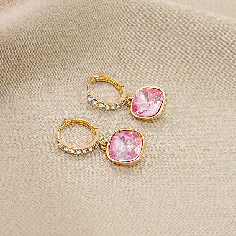 Wholesale Light Luxury Purple Crystal Earrings ACC-ES-XiaoCheng008