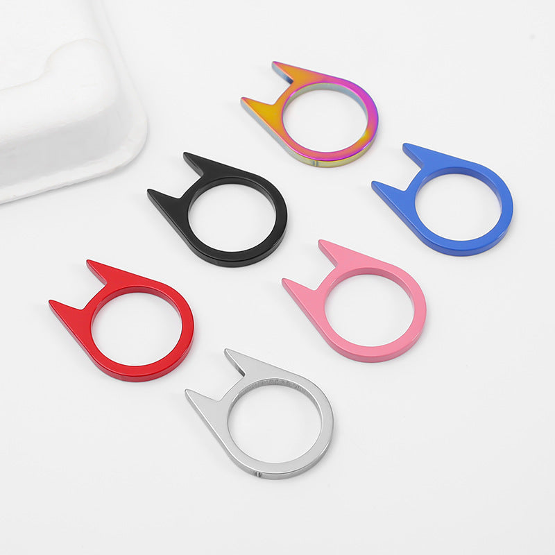 Wholesale  Single Finger Buckle Outdoor Products Ring Keychains