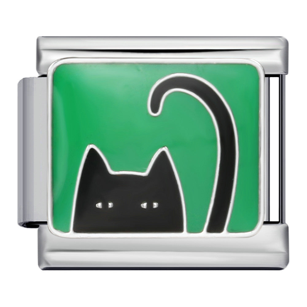 Wholesale  Italian module Pet Cat and Dog Series Titanium Steel Oil Drop Bracelet