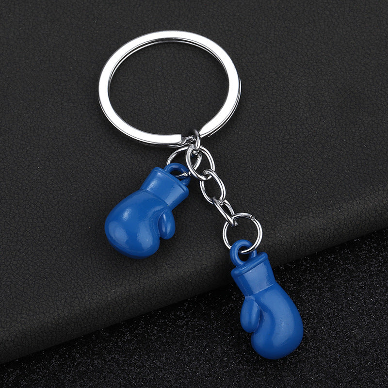 Wholesale Left and right boxing gloves metal keychain