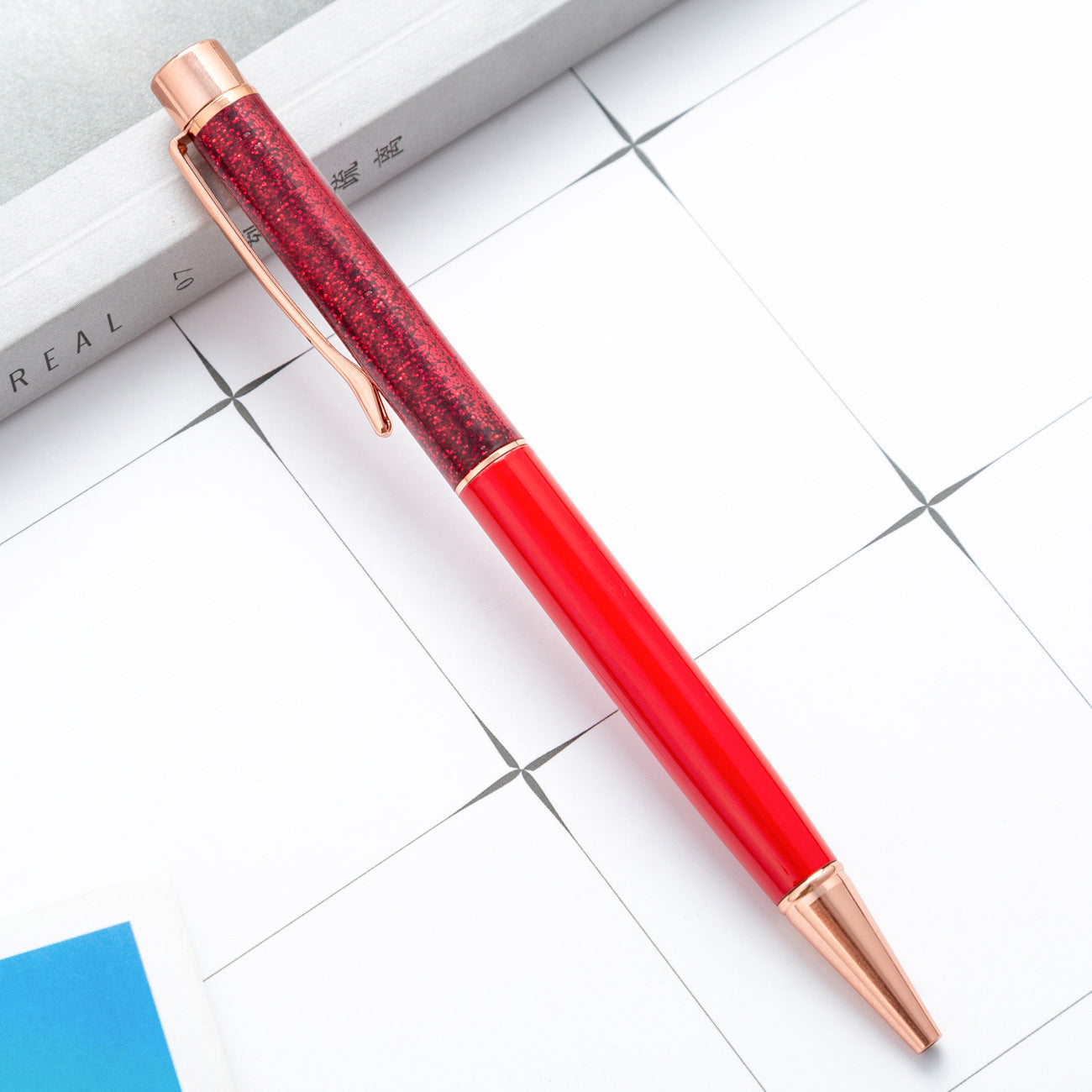 Wholesale Colorful Gold Powder Quicksand Pen Oil Pen ACC-PN-HuaHao002