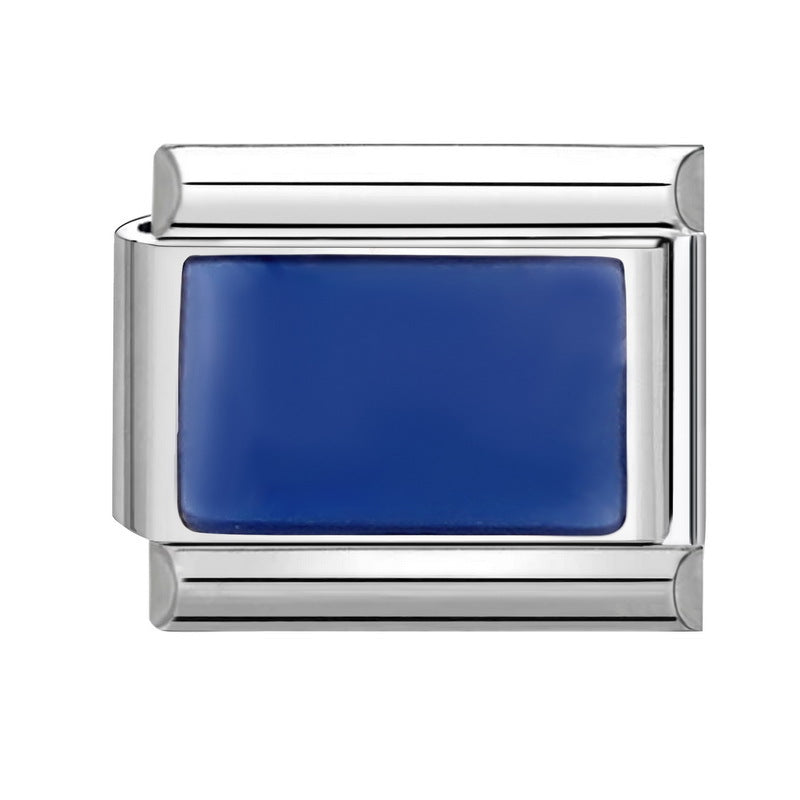 Wholesale Italian modular bracelet 9mm DIY splicing detachable flower series stainless steel combinable bracelet