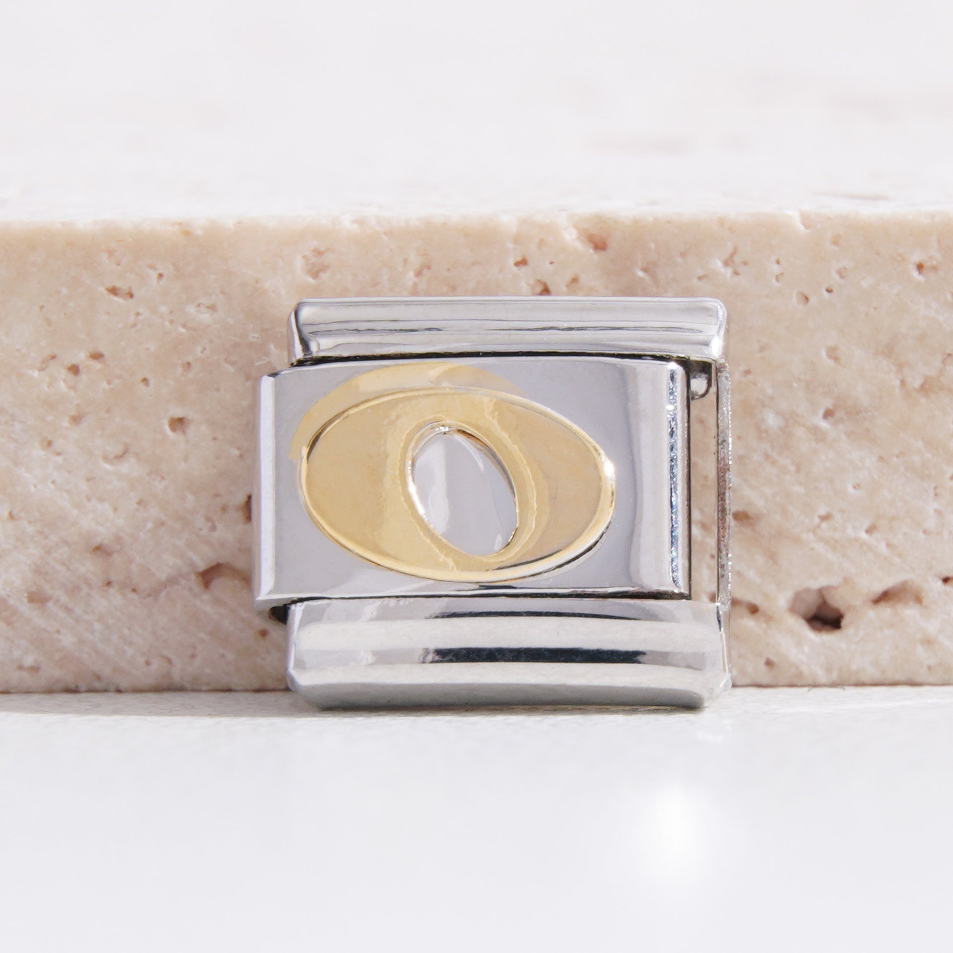 Wholesale Italian Charm Bracelet 9mm DIY Splicing Black Letter Stainless Steel Composable Bracelet