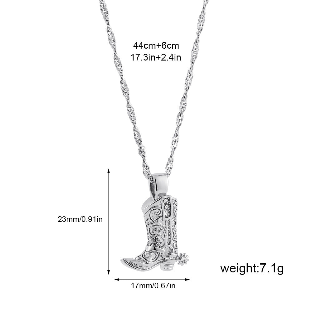 Wholesale 18K Gold Stainless Steel Zircon Necklace