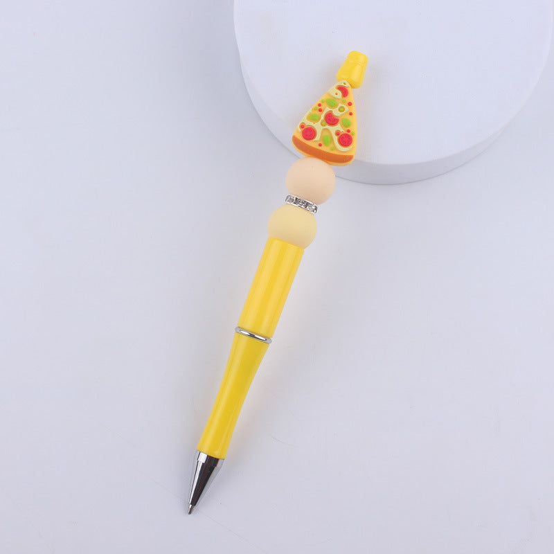 Wholesale Cartoon Silicone Color Plastic Fruit Beadable Pens