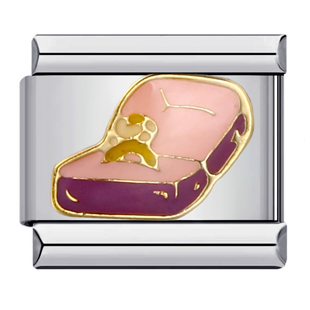 Wholesale Italian Charm Bracelet 9mm DIY Splicing Removable Goddess Series Stainless Steel Composable Bracelet