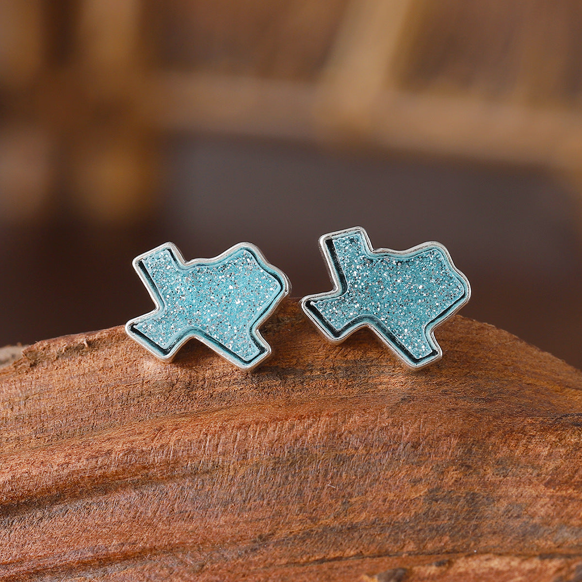 Wholesale  geometric irregular color earrings