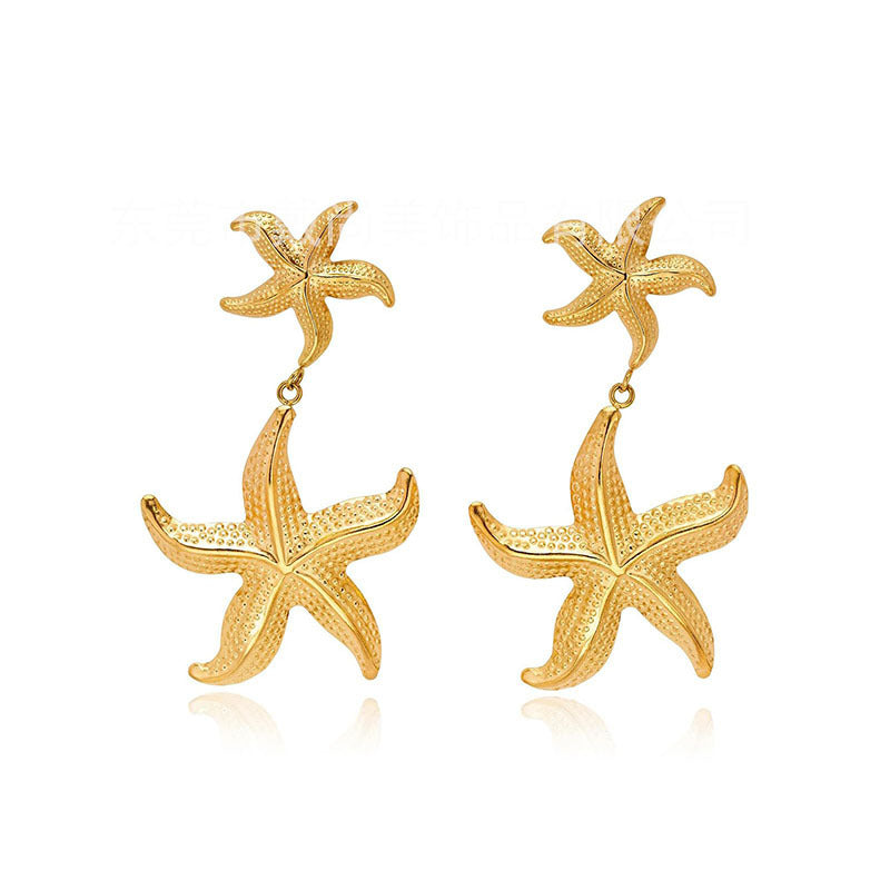 Wholesale  retro  marine stainless steel earrings