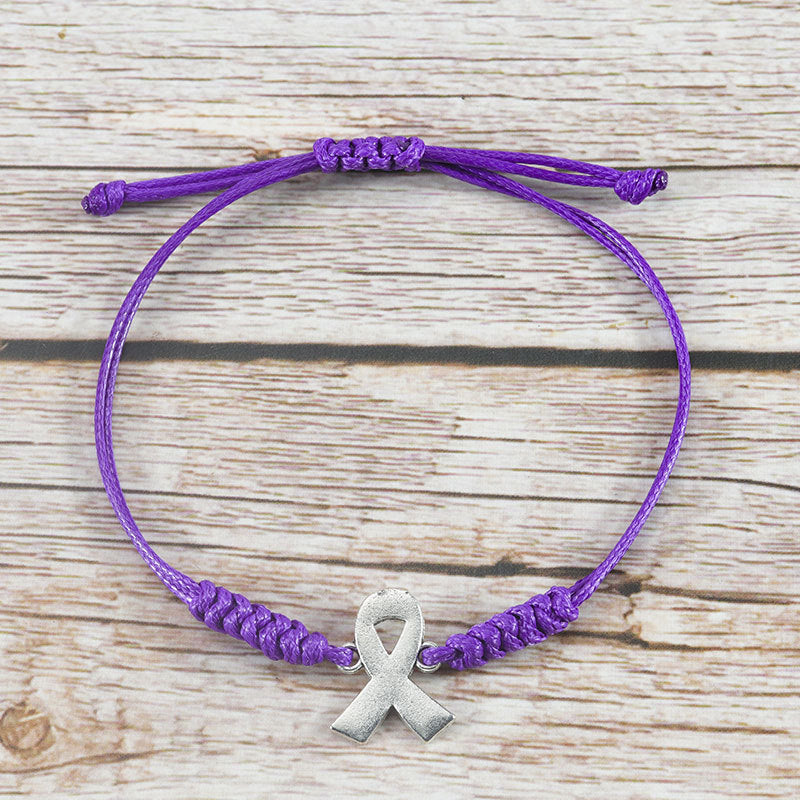 Wholesale Prevention of Breast Multicolor Bracelet  Alloy Ribbon Bracelet