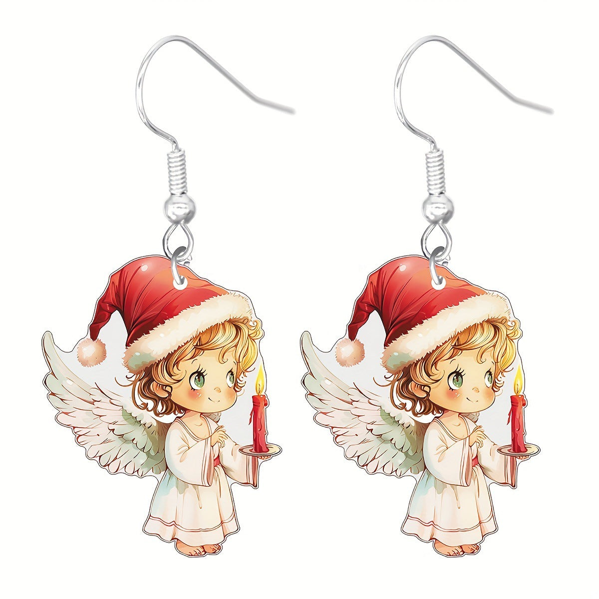 Wholesale  Christmas Cartoon  Cute Acrylic Pendant  Gingerbread Earrings