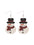 Wholesale Christmas Party Cute Snowman Christmas Tree Cartoon Wooden Earrings