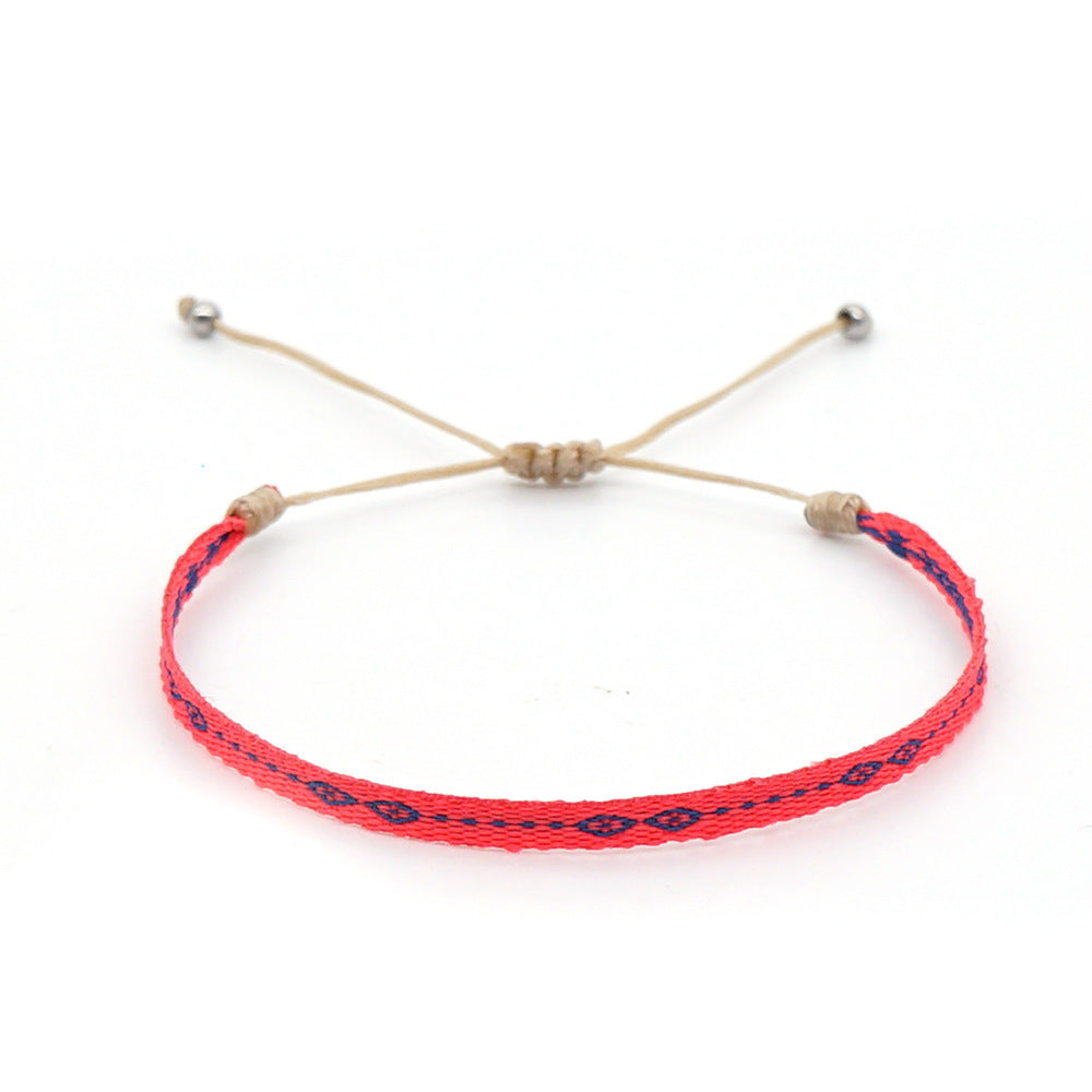 Wholesale Ethnic Style Webbing Lucky Stacking Bracelets Miyuki ACC-BT-Qiqi020