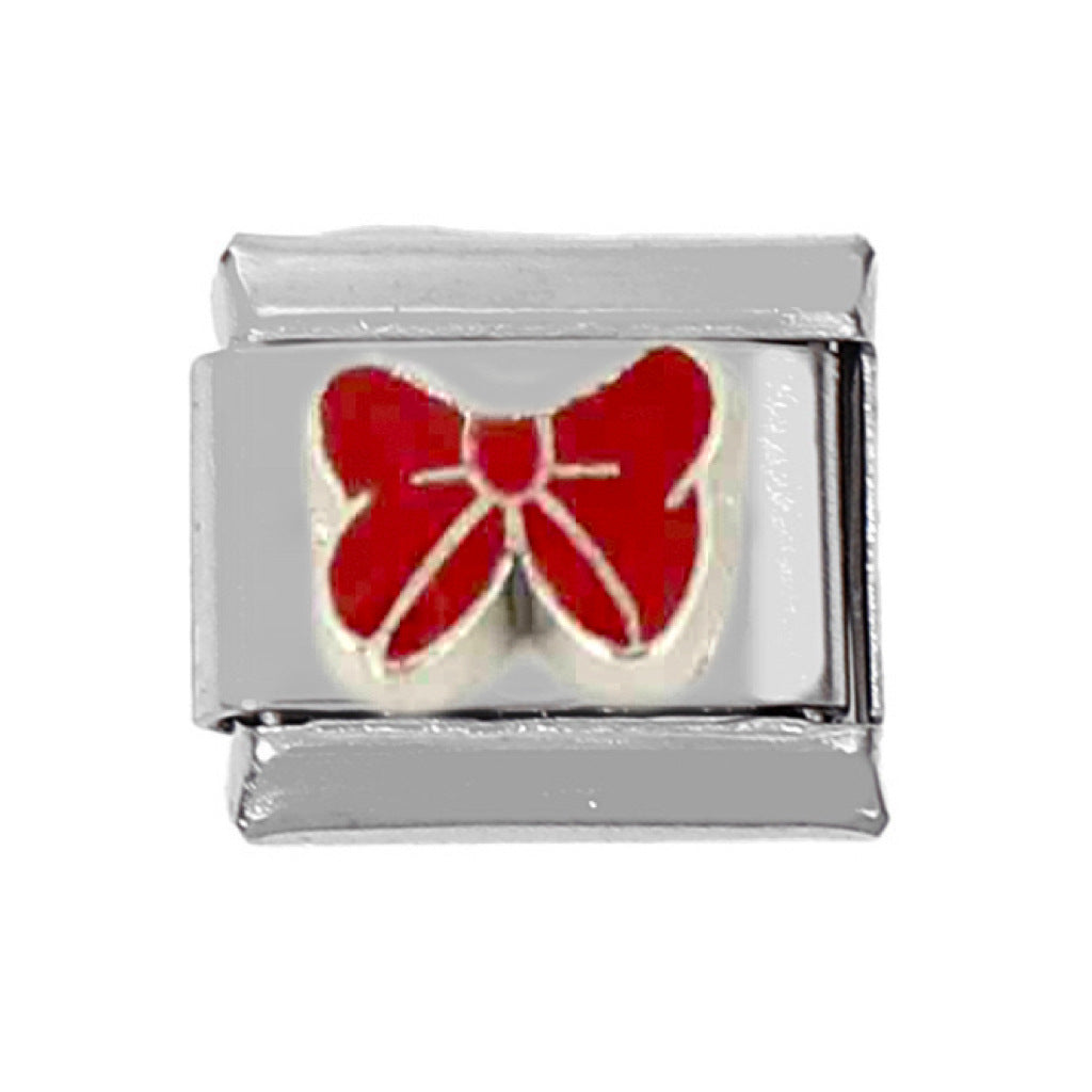 Wholesale 5pcs Italian Charm Bracelet Charm Module Stainless Steel Bow Love Bracelet 9mm DIY Pattern Free Stitching Detachable Composable Bracelet ACC-BT-DaLiang012